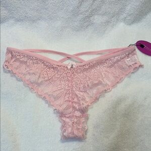 Delicate Pink Lace Women's Panties